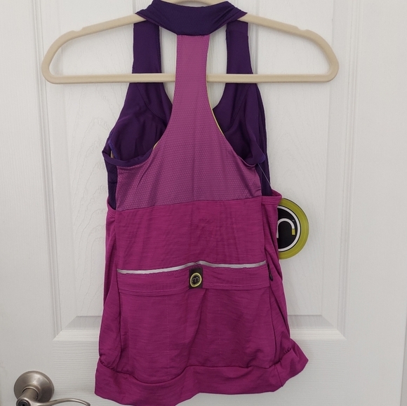 Moxie Cycling Layered Tank Iris Small - Picture 3 of 7